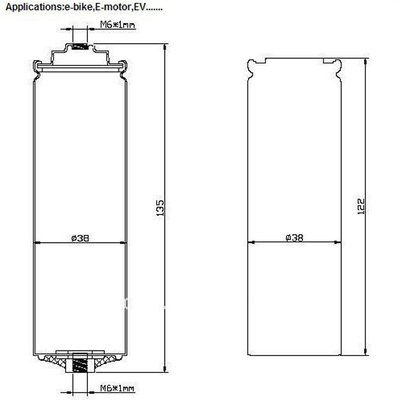 38120 10Ah Cylindrical LiFePO4 Battery Cells Constant Current 0.5C