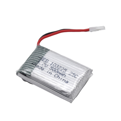 3.7V Rechargeable Lithium Polymer Battery 500mAh RC Plane Battery