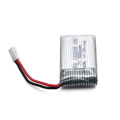 25C Lipo 3.7V Drone Battery 752540 600mAh With XH2.54 Connector